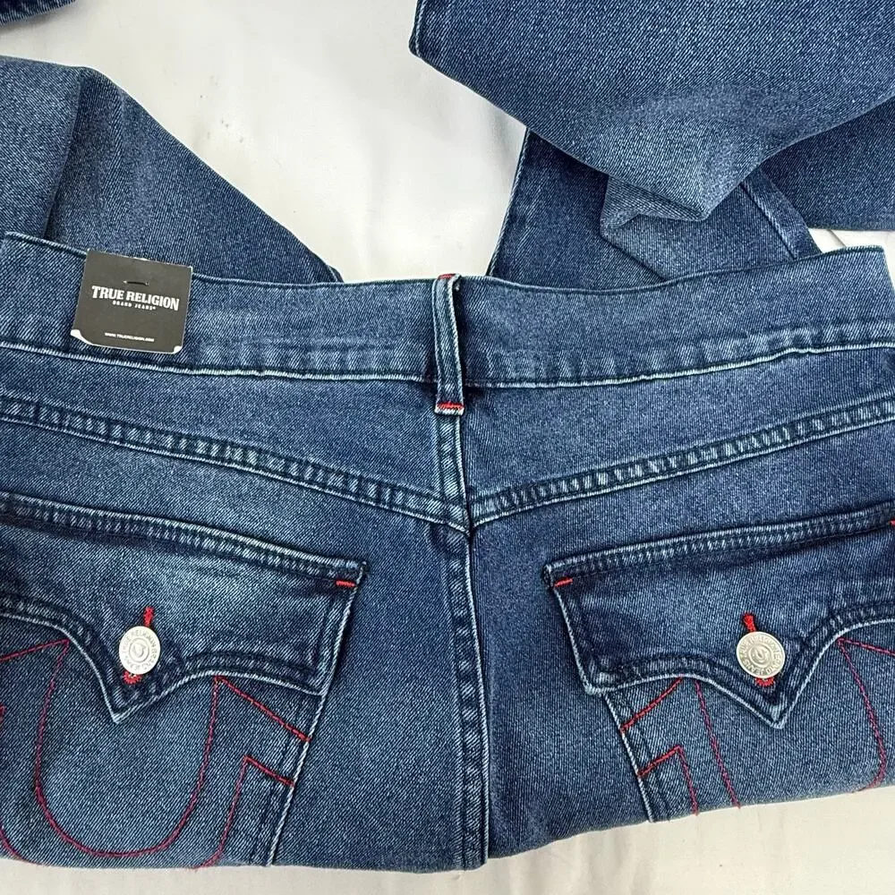 True Religion Ricky Relaxed Straight Jeans 31x34 NWT
